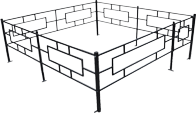 Металлические ограды для могил